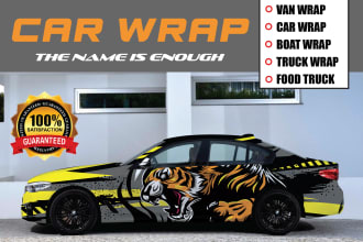 create professional car wrap design in few hours
