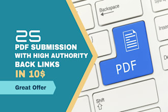 do manually PDF submission with backlink