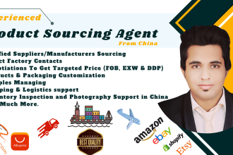 be your product or supplier sourcing agent from alibaba, china for amazon fba
