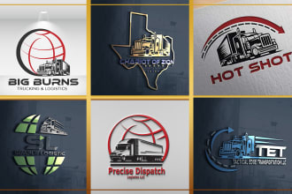 design trucking and logistic logo