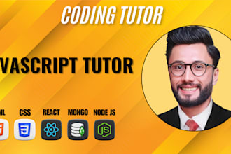 tutor and help you learn modern javascript, react and nodejs