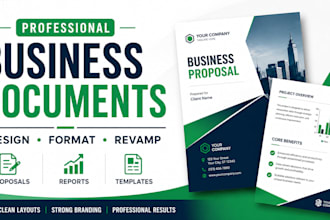 design and format professional business documents and proposals