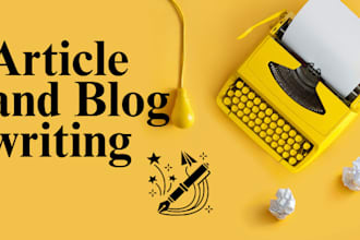 do article writing and blog writing that generate traffic