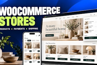 build a woocommerce store with products, payments, and shipping