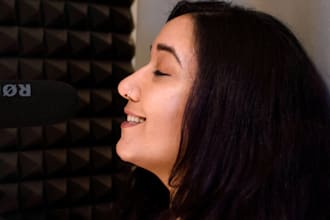 record indian american accent english voice overs for ads and narration