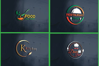 modern logo designs for food or restaurant businesses