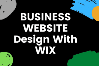 design business website , gym ,restaurant ,real estate  website with wix