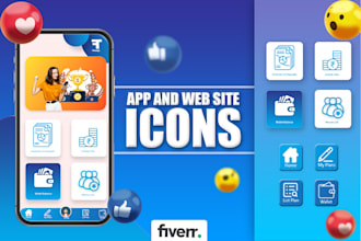 design professional icon for your app or web site