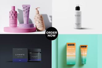 design cosmetic label, pouch label, skincare label, or supplement label
