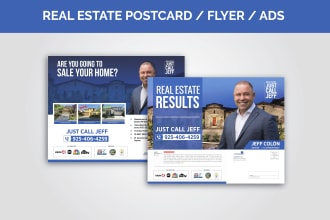 provide eddm postcard, real estate, and mortgage postcard design