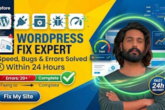 fix wordpress errors, bugs, and speed issues