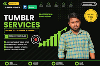 create, setup, customize tumblr theme design html website