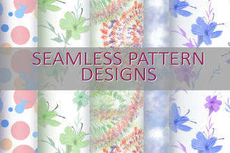 design a unique seamless surface repeat pattern for prints