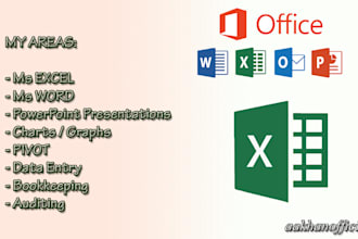do data entry in microsoft excel and word