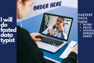 do a fast typing job, pdf to word, copy paste and pro typist