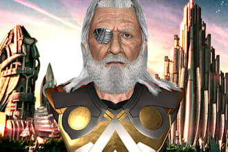 do character portraits for 3d printing and concept art