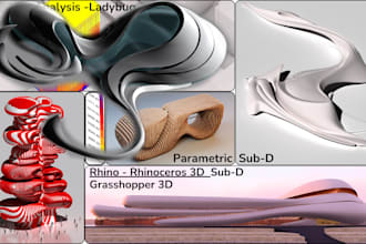 do rhino 3d modeling, sub d grasshopper parametric design
