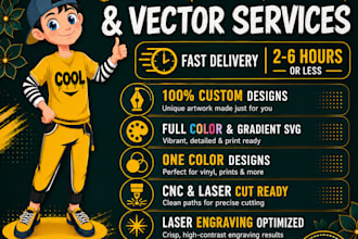 design, vectorize, redesign, create, update,convert to svg your logo in 24 hours