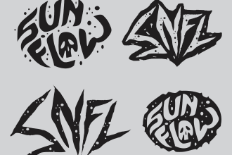 draw typography y2k vintage streetwear grunge design