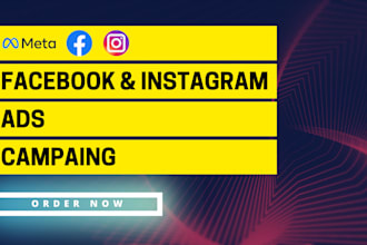 do facebook ads and instagram ads campaign, meta marketing