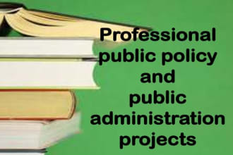 handle public administration and public policy tasks