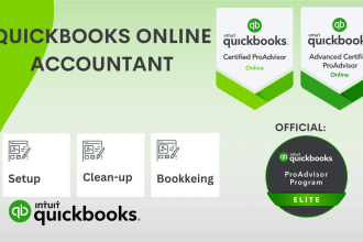 do setup, clean up, and bookkeeping in quickbooks online