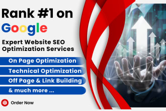 setup google SEO, website optimization for organic rankings, traffic improvement