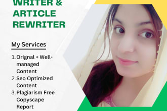 be an expert SEO content writer and rewriter