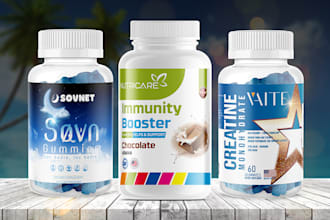 do product label design and supplement label design