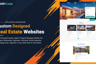 create eye catching real estate website landing page