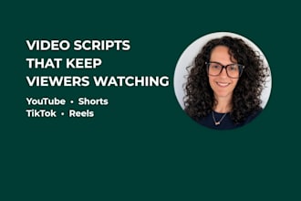 write engaging youtube, tiktok, reels and shorts video scripts
