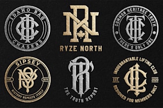 do luxury fashion clothing brand and business monogram logo design