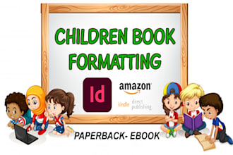 format children book layout with indesign for amazon kdp
