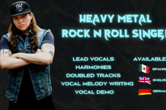be your professional rock or metal singer