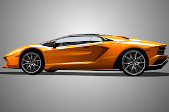 draw car into vector