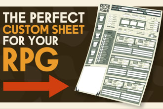 make a custom rpg sheet for your character or system