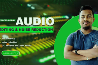 offer expert audio editing and noise reduction for enhanced and clean audio