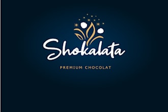 design luxury chocolatier brand logo