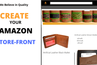 create your amazon brand storefront design and optimize it