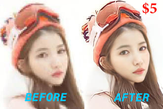 do fix blurry photos, improve quality, make it color