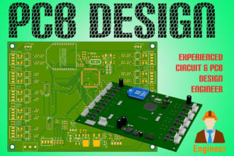 design pcb in eaglecad, kicad or any pcb design software
