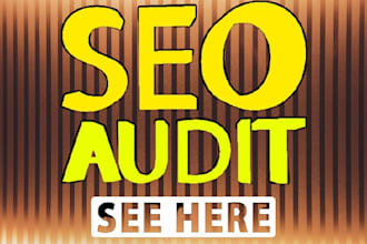 provide seo audit report