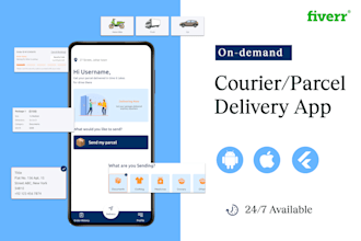 build on demand courier delivery app and parcel delivery app with free website