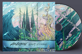 illustrate a detailed album cover artwork