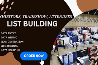 do tradeshow, attendees, events  and exhibitors list building project