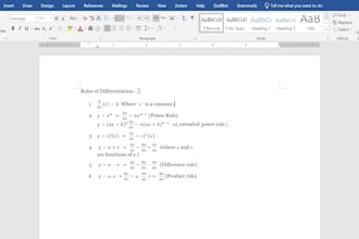 technical content writing, even maths equation