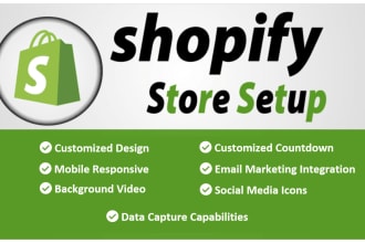 set up shopify store coming soon page