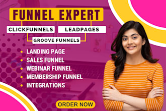 be your clickfunnels expert for sales funnels in click funnel or groove funnels