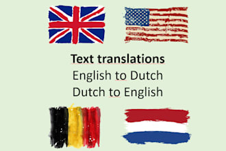 translate texts from english to dutch or dutch to english
