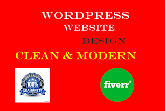 create and design a wordpress website